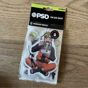 PSD 6-pack NARUTO Shippuden Car Air Freshener Midnight Breeze Anime NEW